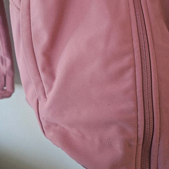 Old Navy Active Powersoft Hoodie, Size XS Pink Full Zip Thumb Holes Athleisure - Picture 6 of 7